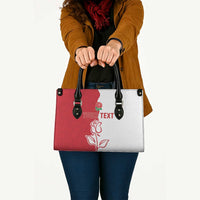 Personalized Rugby England Leather Bag Red Rose Champions