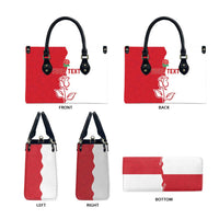 Personalized Rugby England Leather Bag Red Rose Champions