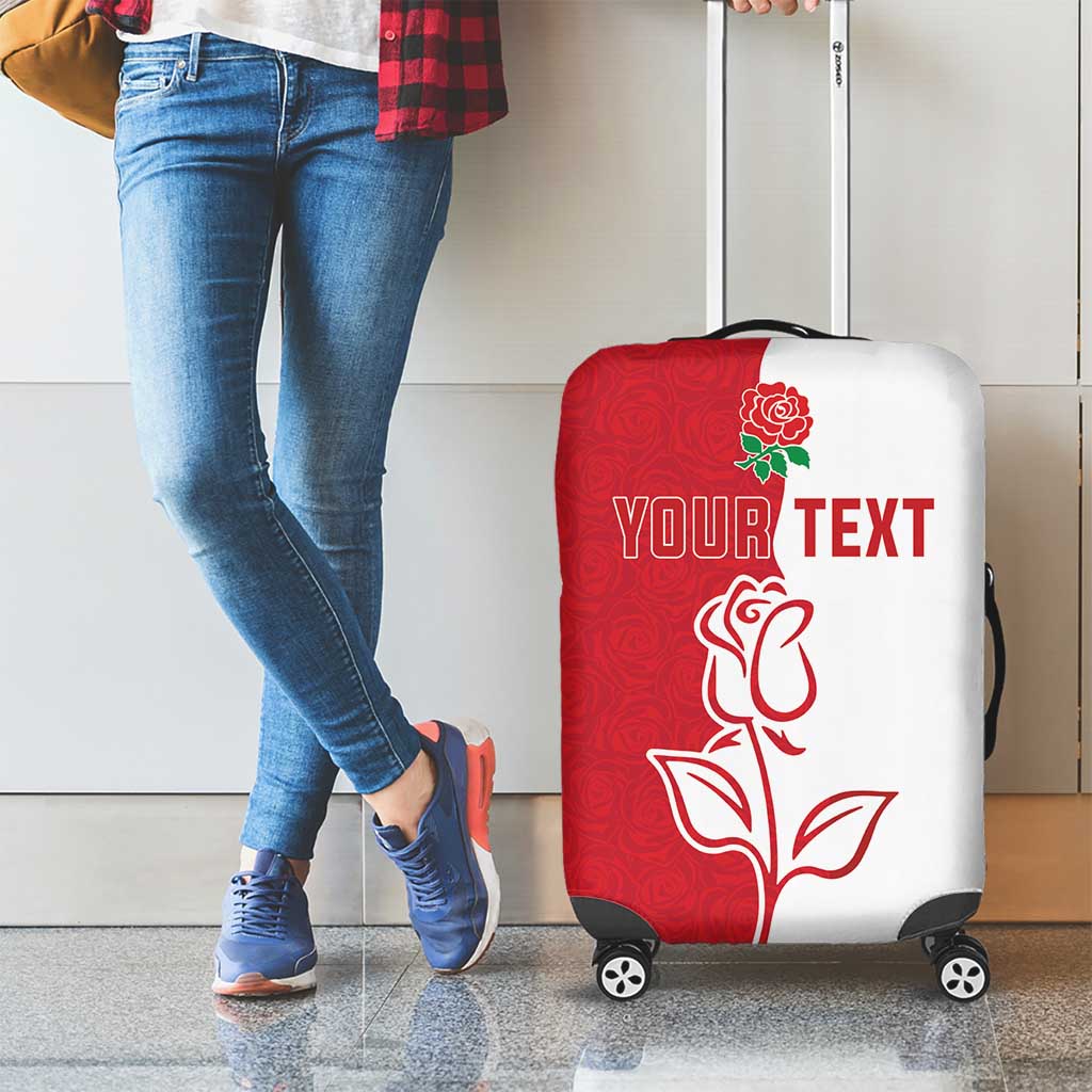 Personalized Rugby England Luggage Cover Red Rose Champions