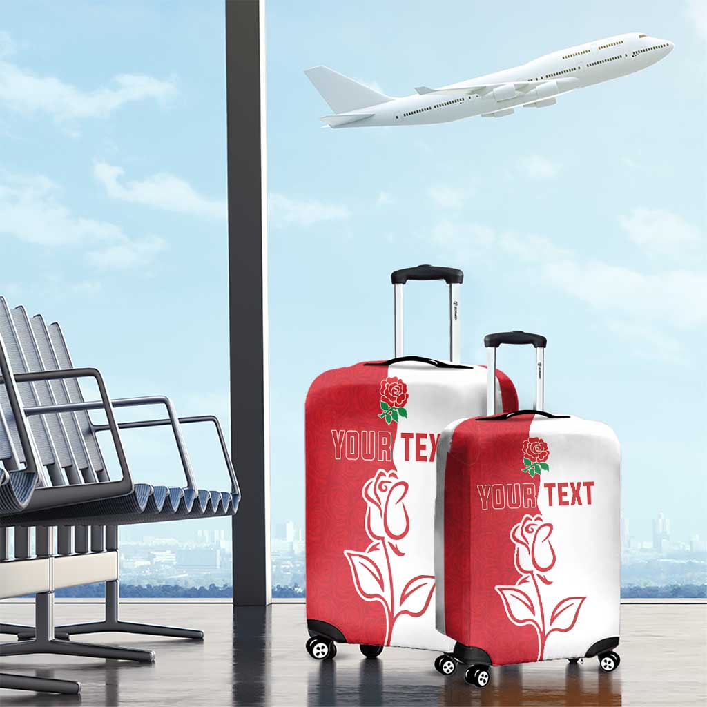 Personalized Rugby England Luggage Cover Red Rose Champions