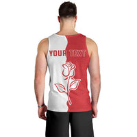 Personalized Rugby England Men Tank Top Red Rose Champions