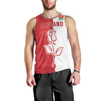 Personalized Rugby England Men Tank Top Red Rose Champions