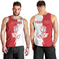 Personalized Rugby England Men Tank Top Red Rose Champions
