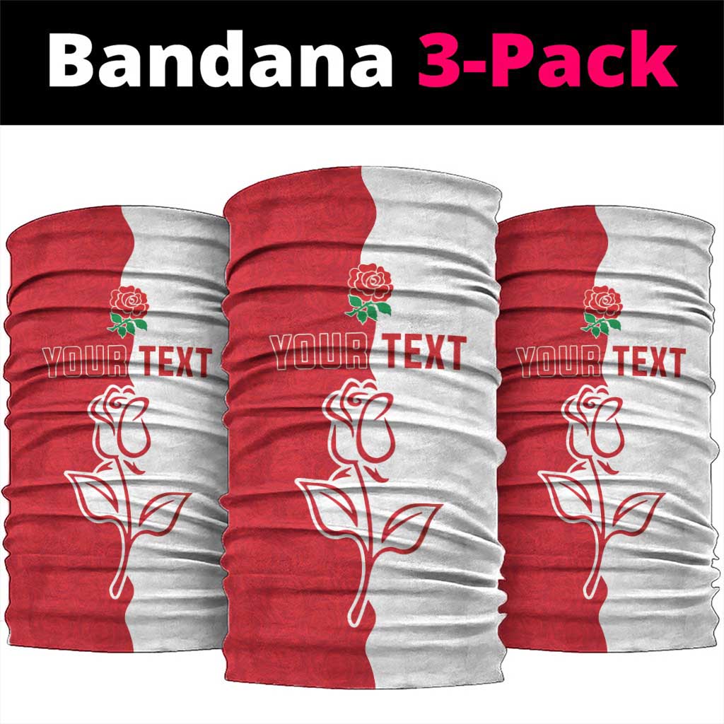 Personalized Rugby England Neck Gaiter Red Rose Champions