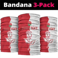 Personalized Rugby England Neck Gaiter Red Rose Champions