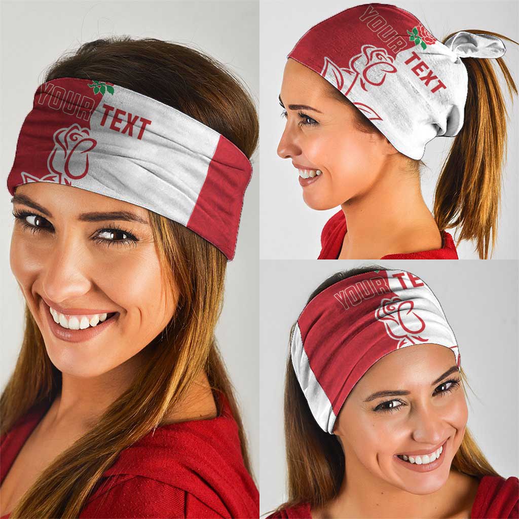 Personalized Rugby England Neck Gaiter Red Rose Champions