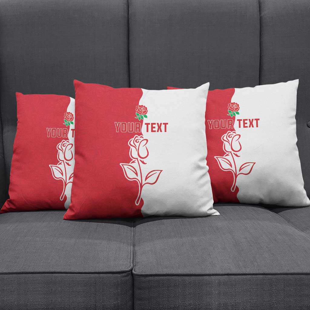 Personalized Rugby England Pillow Cover Red Rose Champions