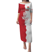 Personalized Rugby England Puletasi Red Rose Champions