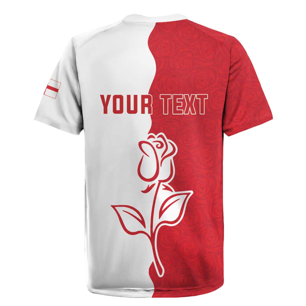 Personalized Rugby England Rugby Jersey Red Rose Champions