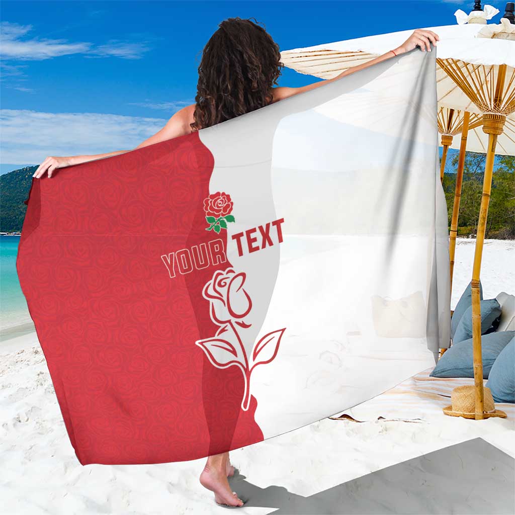 Personalized Rugby England Sarong Red Rose Champions