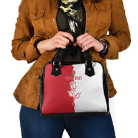 Personalized Rugby England Shoulder Handbag Red Rose Champions