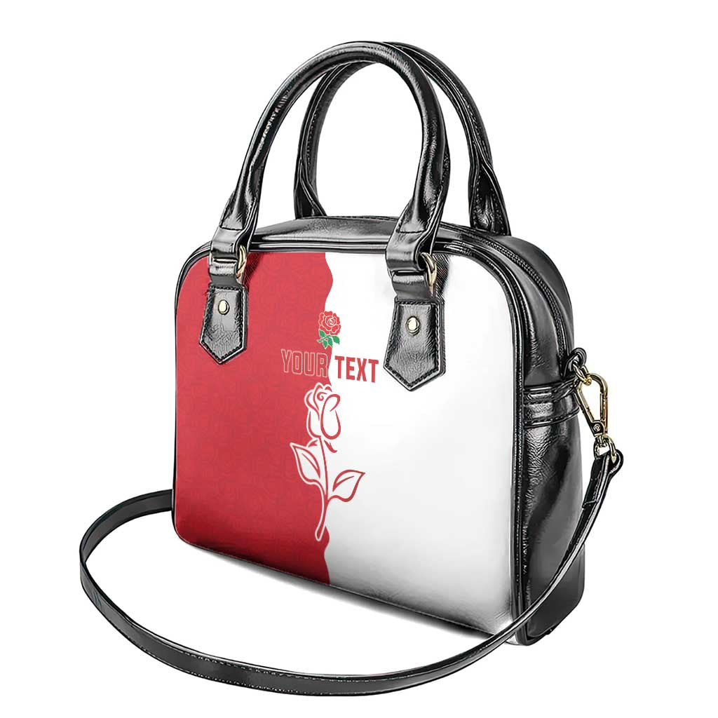 Personalized Rugby England Shoulder Handbag Red Rose Champions