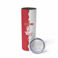 Personalized Rugby England Skinny Tumbler Red Rose Champions