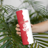 Personalized Rugby England Skinny Tumbler Red Rose Champions