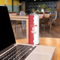 Personalized Rugby England Skinny Tumbler Red Rose Champions