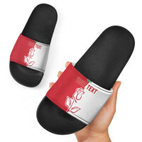 Personalized Rugby England Slide Sandals Red Rose Champions