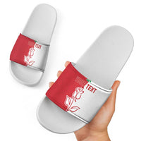 Personalized Rugby England Slide Sandals Red Rose Champions