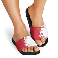 Personalized Rugby England Slide Sandals Red Rose Champions