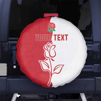 Personalized Rugby England Spare Tire Cover Red Rose Champions