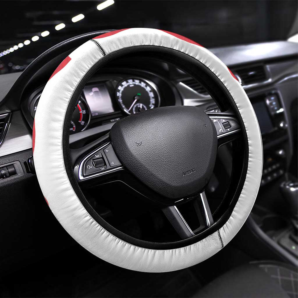 Rugby England Steering Wheel Cover Red Rose Champions
