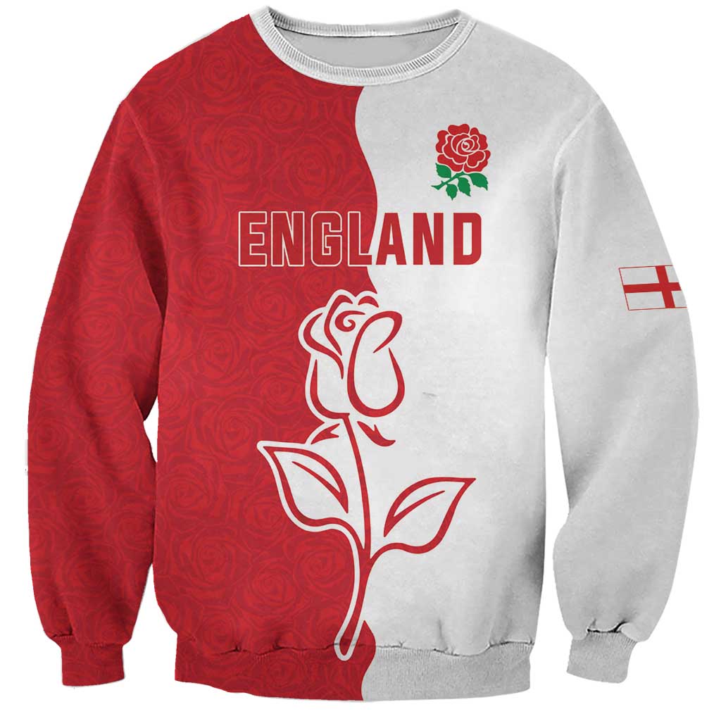 Personalized Rugby England Sweatshirt Red Rose Champions