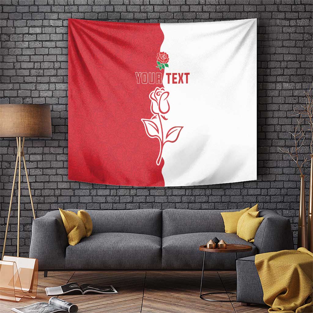 Personalized Rugby England Tapestry Red Rose Champions