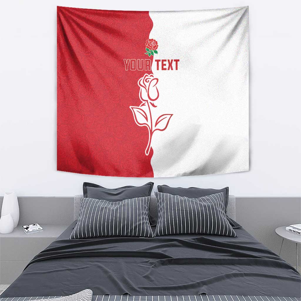 Personalized Rugby England Tapestry Red Rose Champions