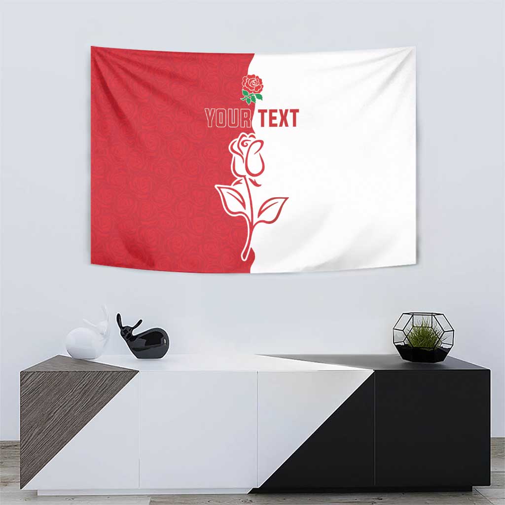 Personalized Rugby England Tapestry Red Rose Champions
