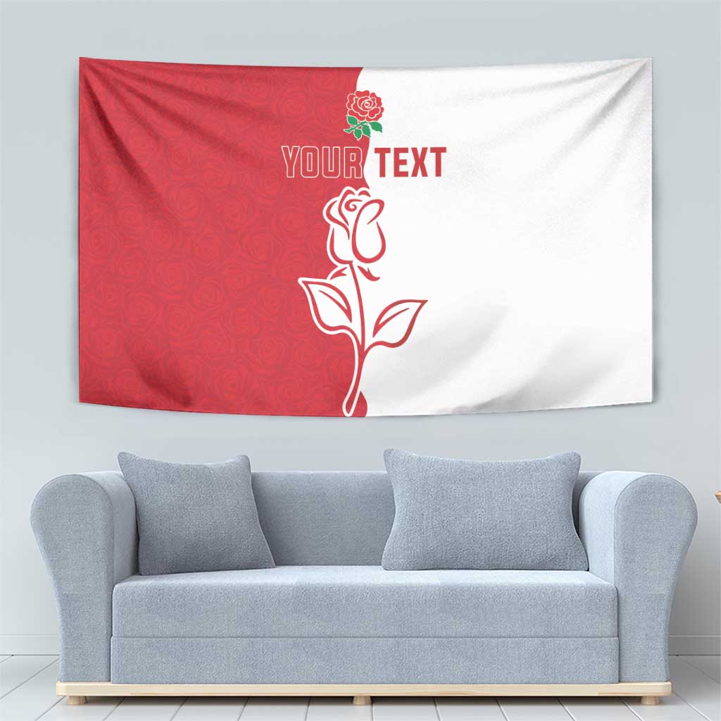 Personalized Rugby England Tapestry Red Rose Champions