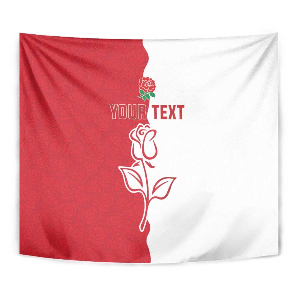 Personalized Rugby England Tapestry Red Rose Champions