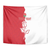 Personalized Rugby England Tapestry Red Rose Champions