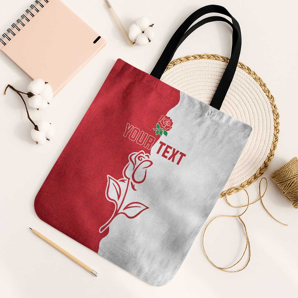 Personalized Rugby England Tote Bag Red Rose Champions