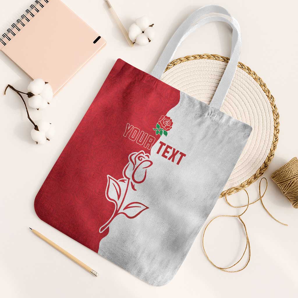 Personalized Rugby England Tote Bag Red Rose Champions