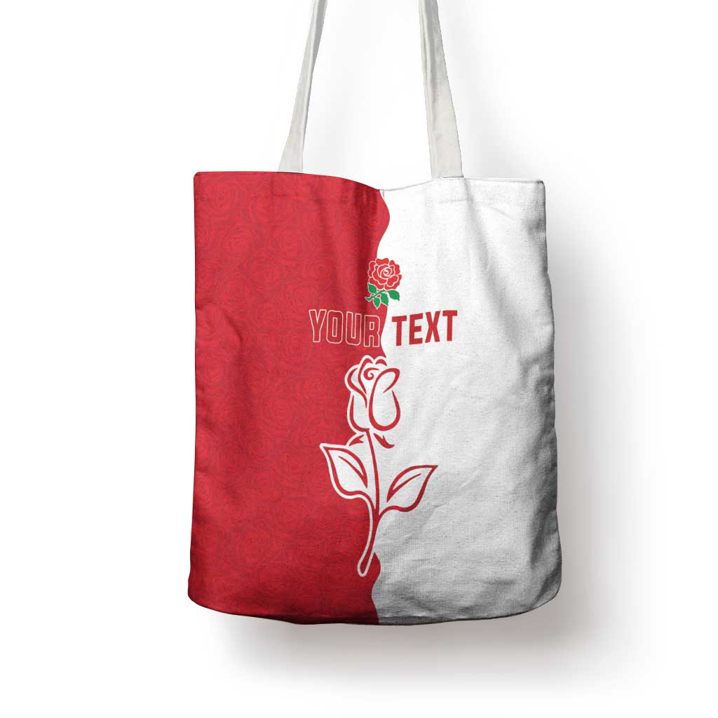Personalized Rugby England Tote Bag Red Rose Champions