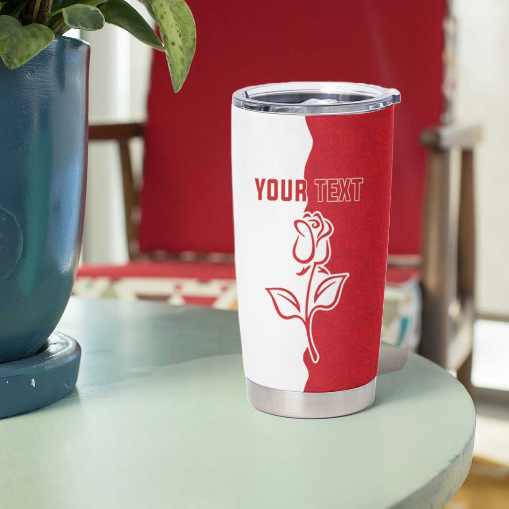 Personalized Rugby England Tumbler Cup Red Rose Champions
