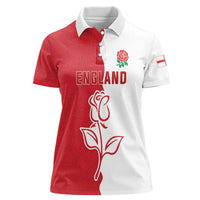 Personalized Rugby England Women Polo Shirt Red Rose Champions