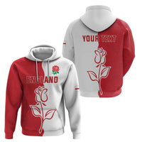 Personalized Rugby England Zip Hoodie Red Rose Champions