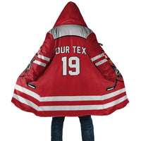 Austria Ice Hockey Custom Cloak Austrian Eagle Shield Red Version