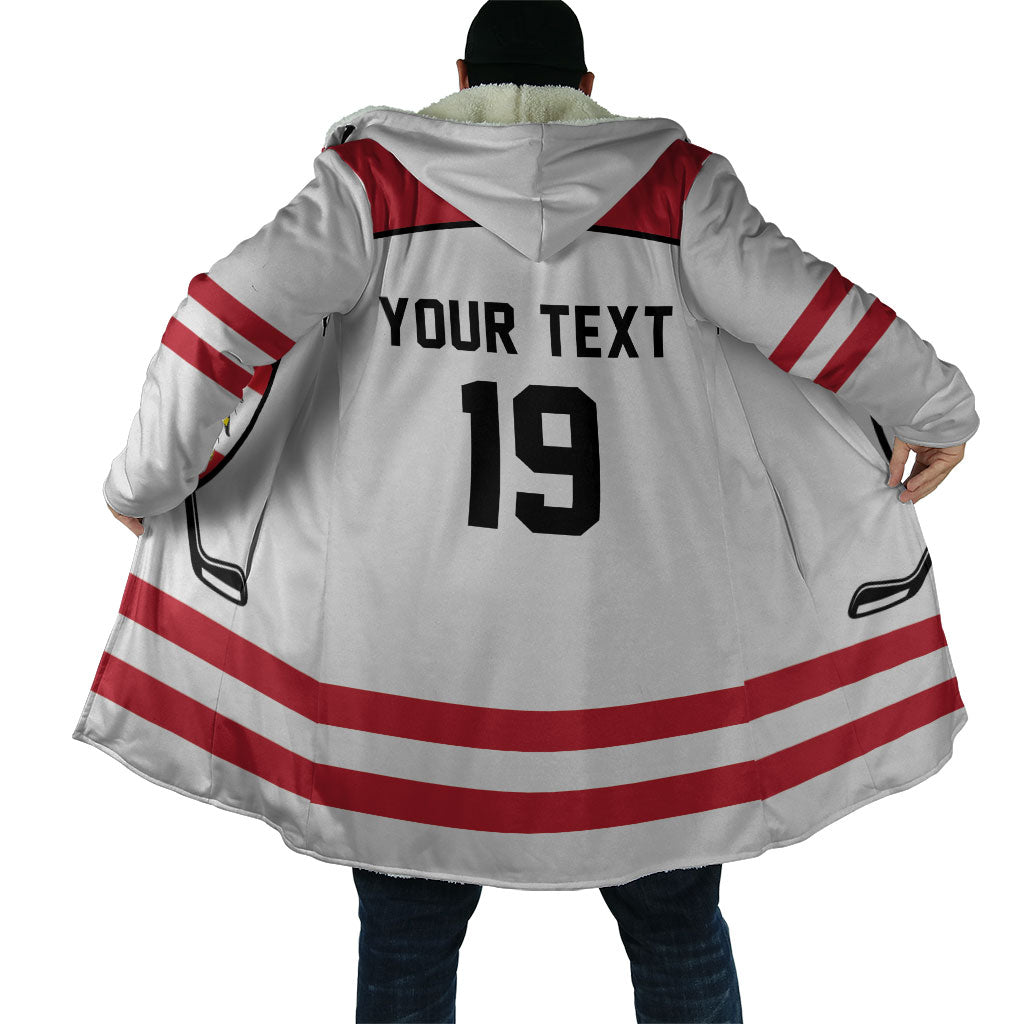 Austria Ice Hockey Custom Cloak Austrian Eagle Shield White Version
