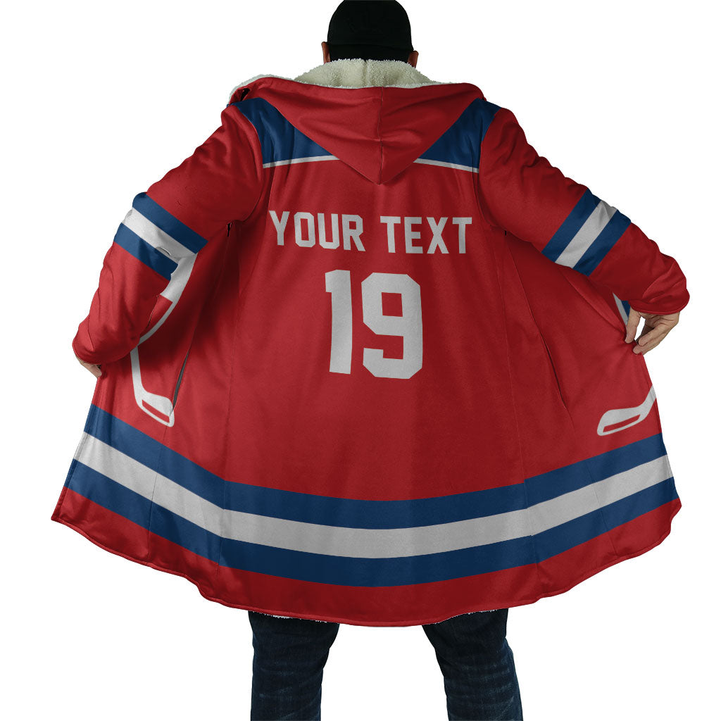Czech Republic Ice Hockey Custom Cloak Czechia Lion Shield Red Version
