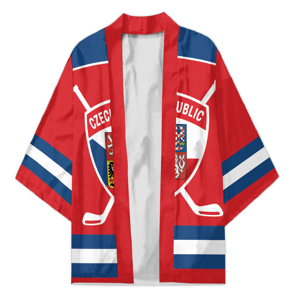 Czech Republic Ice Hockey Custom Kimono Czechia Lion Shield Red Version
