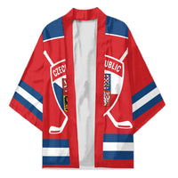 Czech Republic Ice Hockey Custom Kimono Czechia Lion Shield Red Version