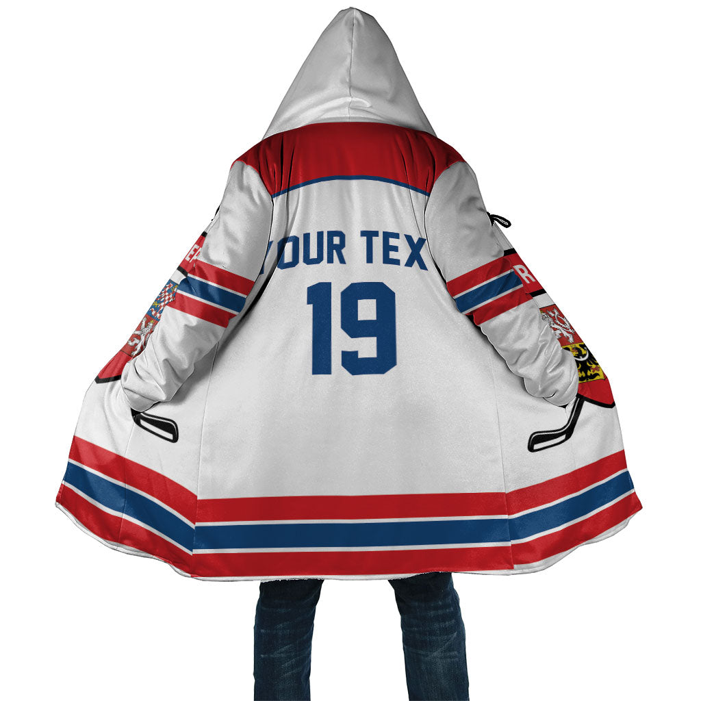 Czech Republic Ice Hockey Custom Cloak Czechia Lion Shield White Version