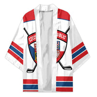 Czech Republic Ice Hockey Custom Kimono Czechia Lion Shield White Version