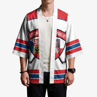 Czech Republic Ice Hockey Custom Kimono Czechia Lion Shield White Version