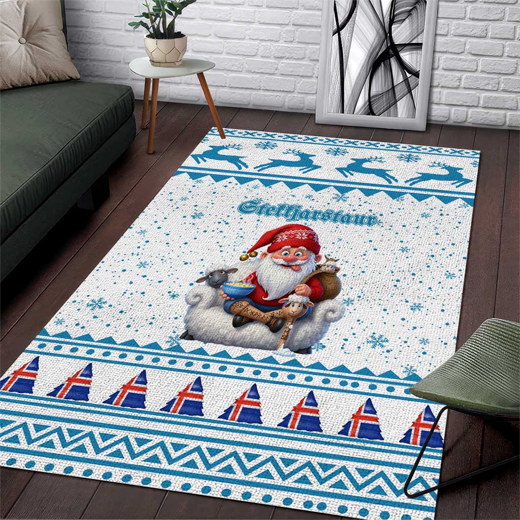 Iceland Christmas Area Rug Stekkjastaur Sheep-Cote-Clod - Wonder Print Shop