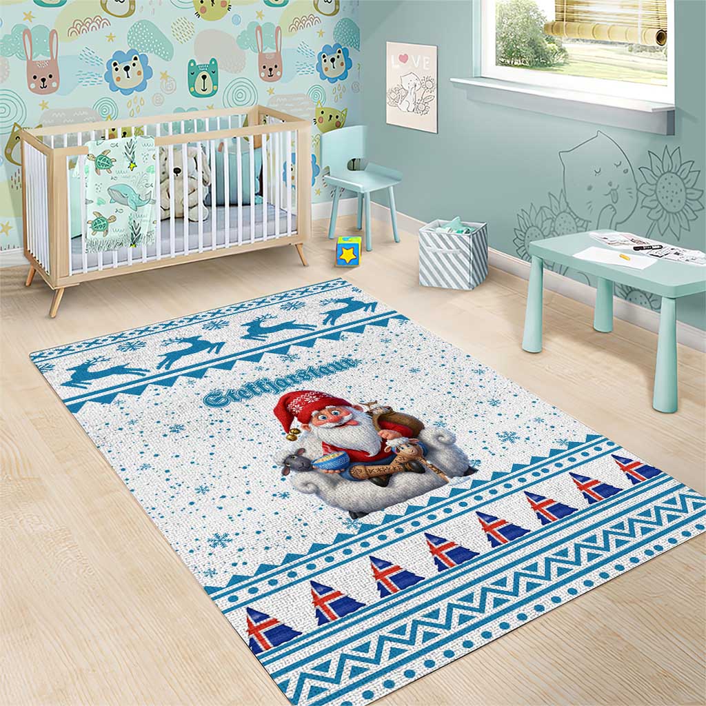 Iceland Christmas Area Rug Stekkjastaur Sheep-Cote-Clod - Wonder Print Shop
