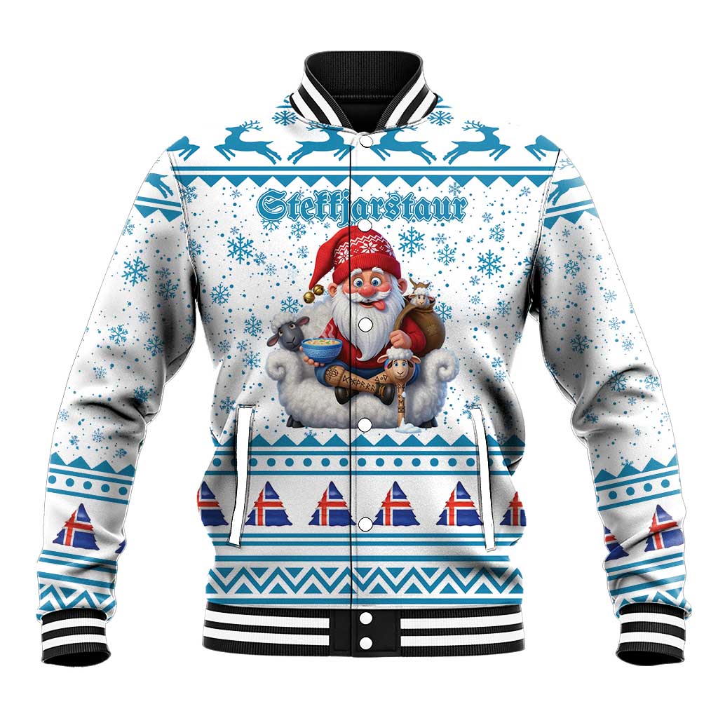 Iceland Christmas Baseball Jacket Stekkjastaur Sheep-Cote-Clod LT19