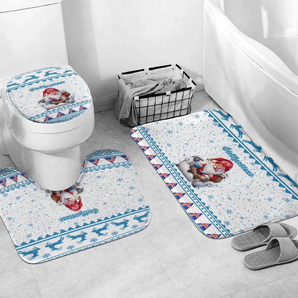 Iceland Christmas Bathroom Set Stekkjastaur Sheep-Cote-Clod - Wonder Print Shop