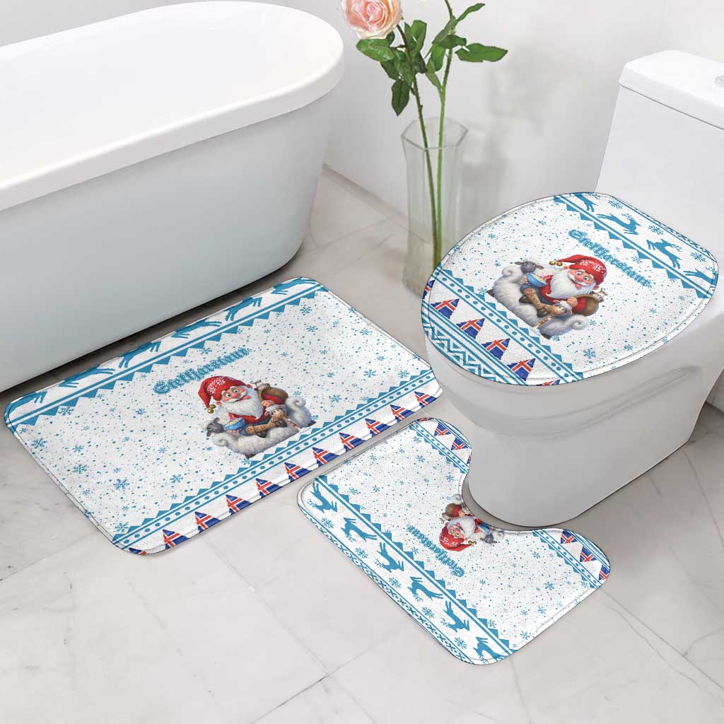 Iceland Christmas Bathroom Set Stekkjastaur Sheep-Cote-Clod - Wonder Print Shop